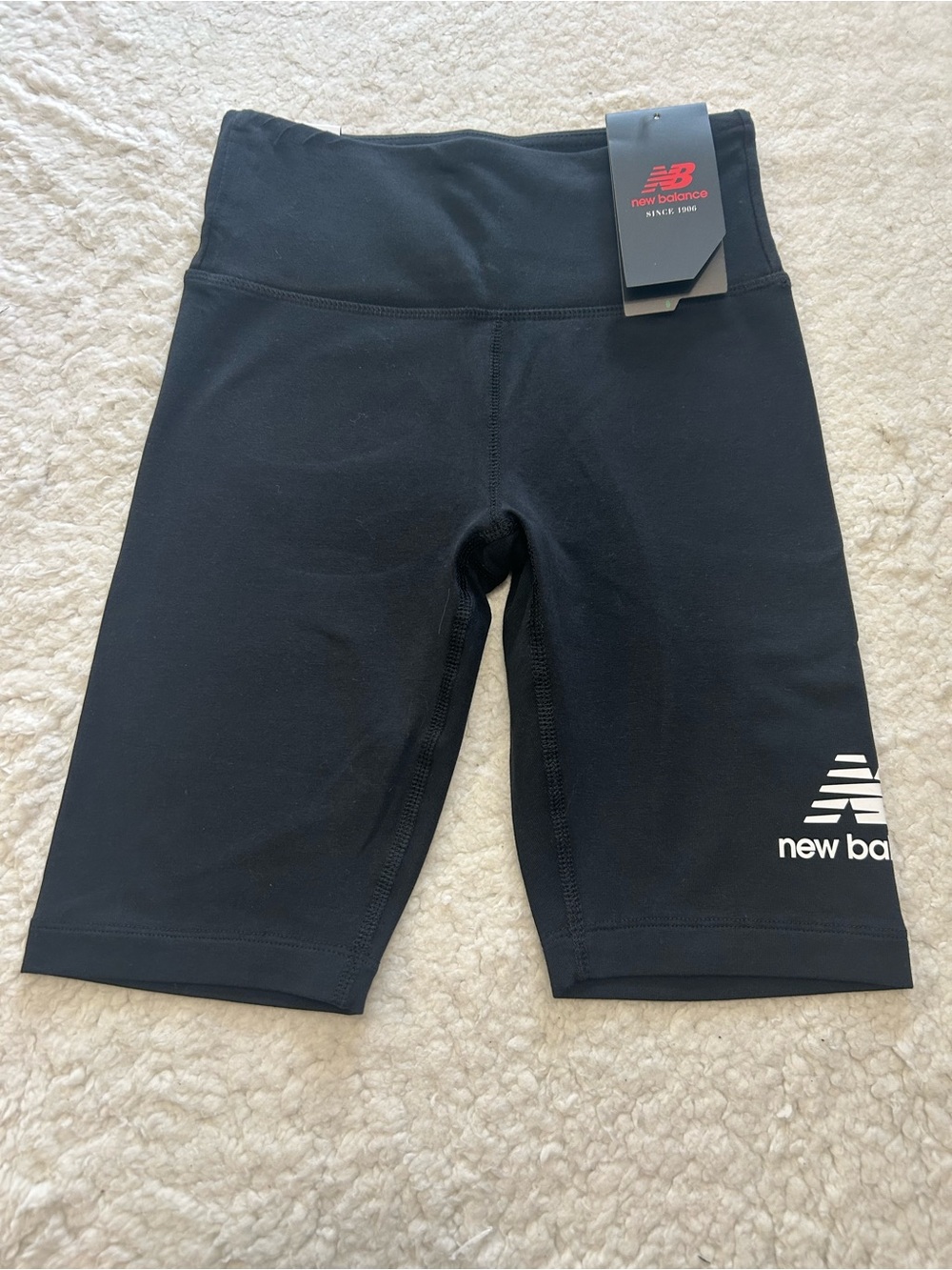 New Balance Black Athletic Shorts with Logo